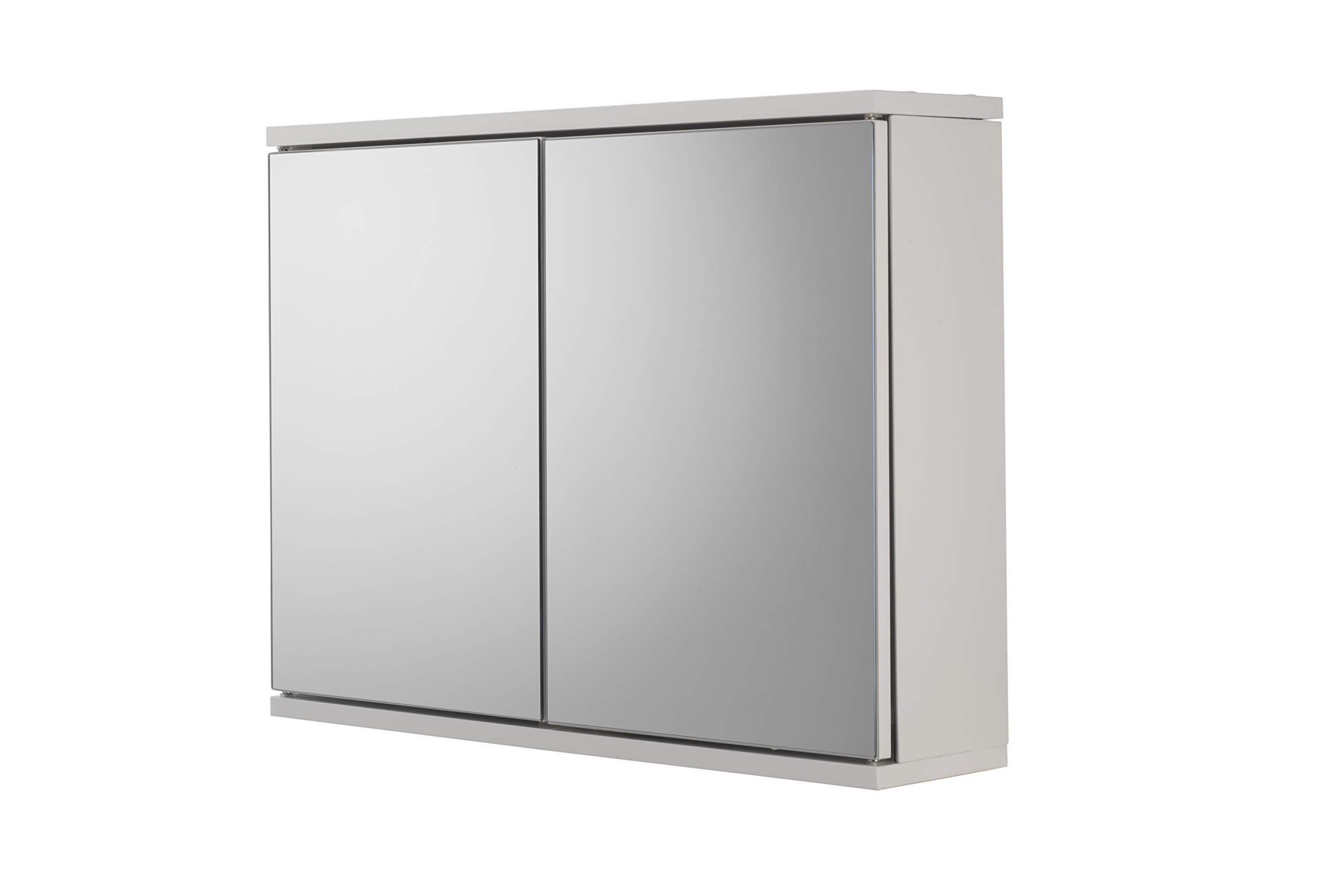 Croydex White Mirror Cabinet 2 Door Self Assembly