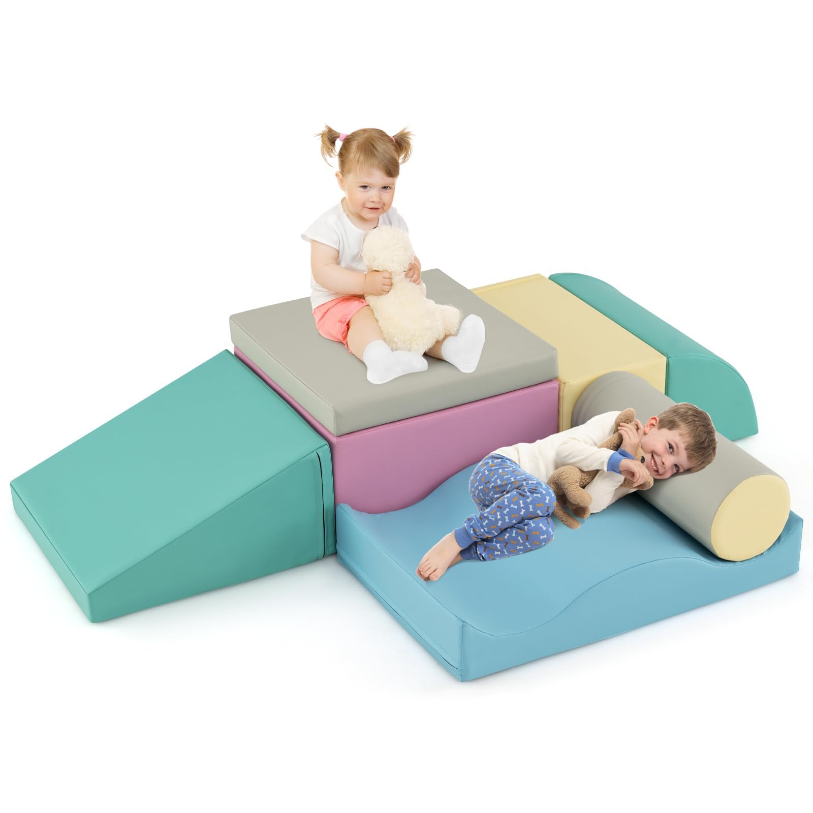 Blocs D'escalade Souples FANTASK – Lot De 5 Avec Piscine à Balles, Pour Enfants Dès 3 Ans - 8