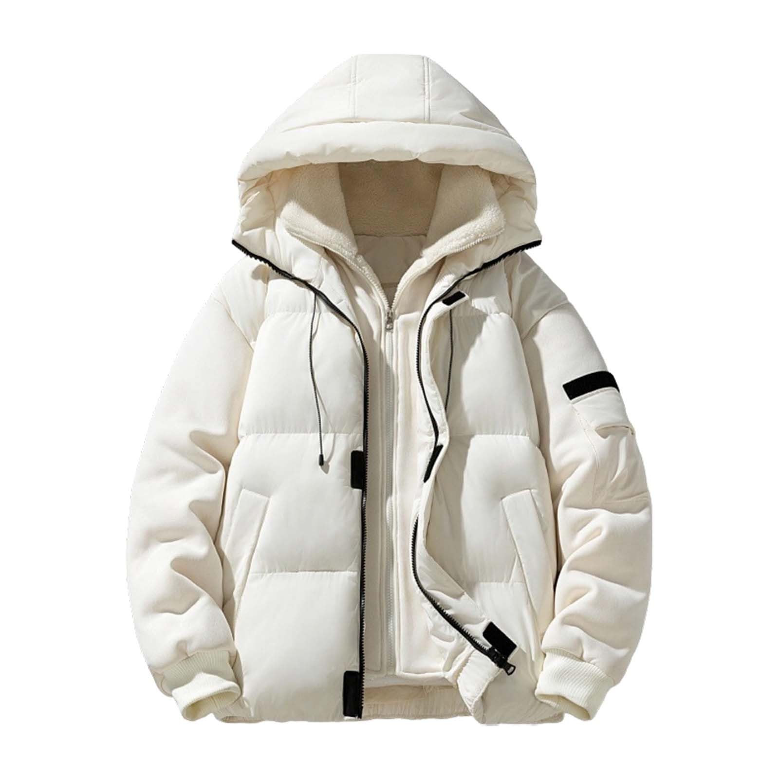Doudoune matelassée pour homme en polaire légère et confortable à manches dolman, veste superposée Y2K vestes à capuche streetwear, taille M-4XL