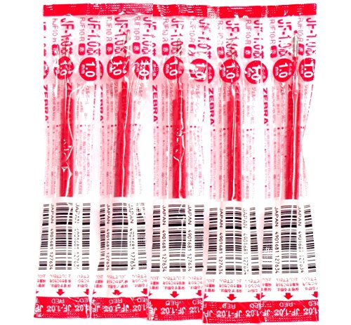 Recharge Zebra 1,0 mm rouge Jf-1.0 pour corriger et annoter vos documents