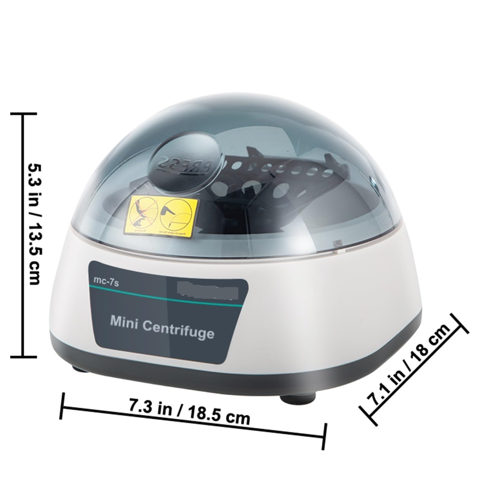 Máquina centrífuga eléctrica, Mini laboratorio de sobremesa, velocidad de 500-5000/7000 RPM con centrifugadora de laboratorio de sangre de Rotor 2 en 1/médica(500-5000RPM Speed)