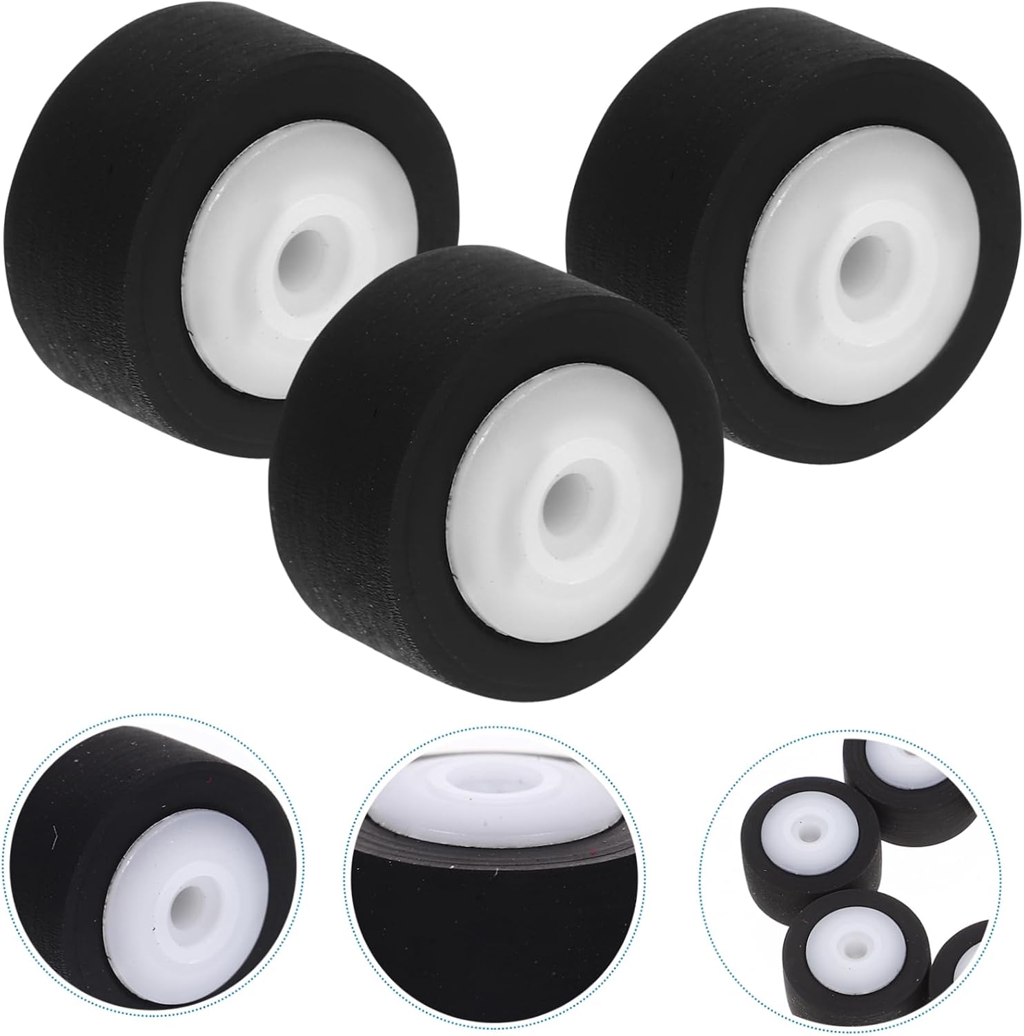6pcs Pinch Roller for Tape Recorder Cassette Machine Repair Replacement Plastic Bearing Roller for Camcorder
