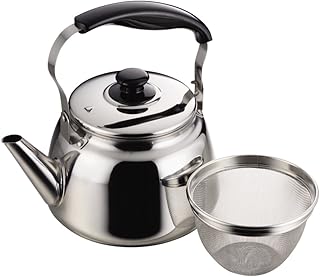 パール金属 広口 ケトル 1.6L 茶こし あみ付 IH対応 ステンレス フレッティ 2 H-1235 シルバー