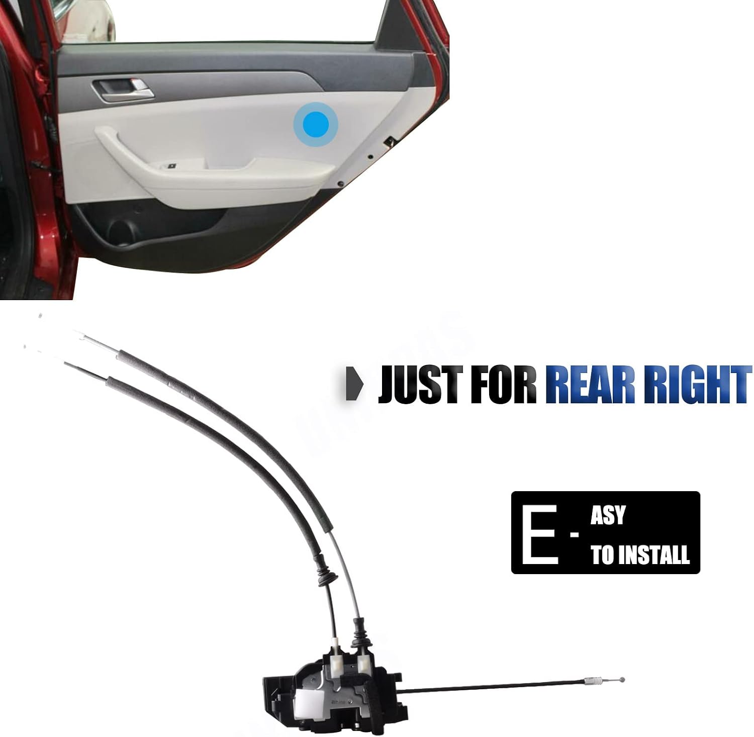 Door Lock Actuator Compatible for H-yundai Sonata 2006-2007 Rear Right Passenger Side Replace Door Latch Lock 81420-3K010 814203k000