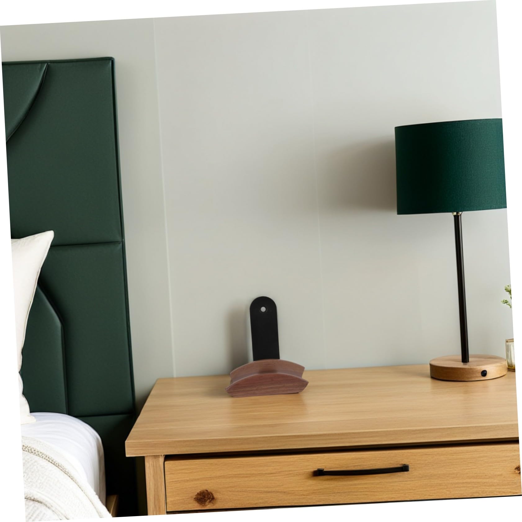 Gancho para Auriculares de Pared de Madera de Nogal Soporte Colgante para Cascos Gaming y Estudio Organizador de Espacio Fácil de Instalar para Escritorio y Pared