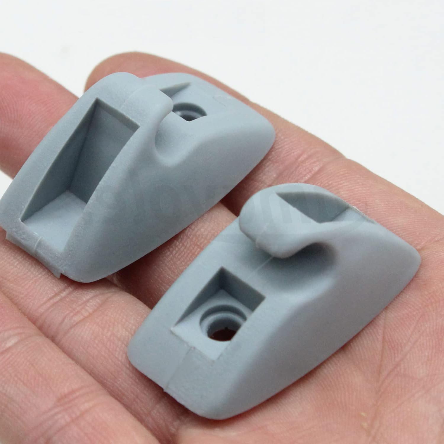 Unifizz 2 szt. klips do osłony przeciwsłonecznej 191857559 pasuje do VW Golf MK2 Passat Polo Jetta szary