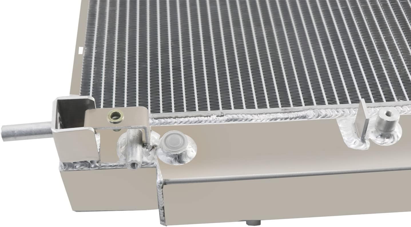 4 Row Direct Radiator Compatible with 2000-2004 Dodge Dakota Durango 2.5l 3.7l 3.9l 4.7l 5.9l 2001 2002 2003 All Aluminum (4-Core)
