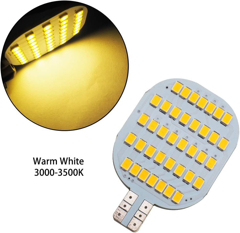 GRV T10 921 194 C921 LED Light Bulb 38-2835 SMD Super Bright Lamp DC12V for Boat RV Trailer Camper Motorhome Ceiling Dome Interior Lights Dimmable Warm White Pack of 20
