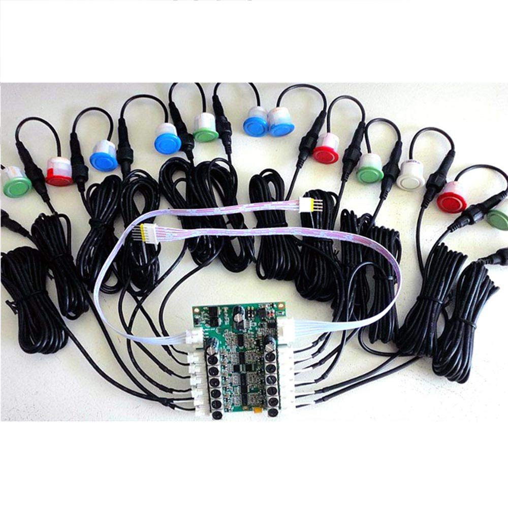 Taidacent KS136 13cm-450cm IIC/TTL / 485 Ultrasonic Waterproof Distance Measuring Sensor Ultrasonic Water Level Sensor Module Ultrasonic Ranging Sensor (12 Probe)