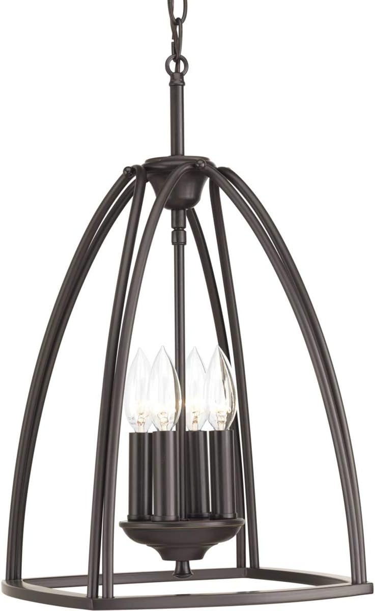 Tally Collection 4-Light Brushed Nickel Farmhouse Pendant Light