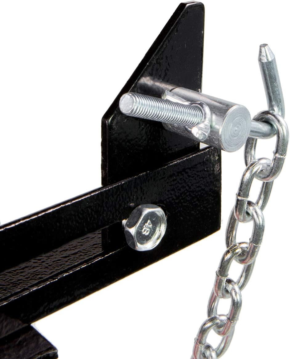 XtremepowerUS Heavy Duty 1/2 Ton Hydraulic Telescopic Transmission Jack 2-Stage Hydraulic Transmission Pump Lift Hoist, Red/Black