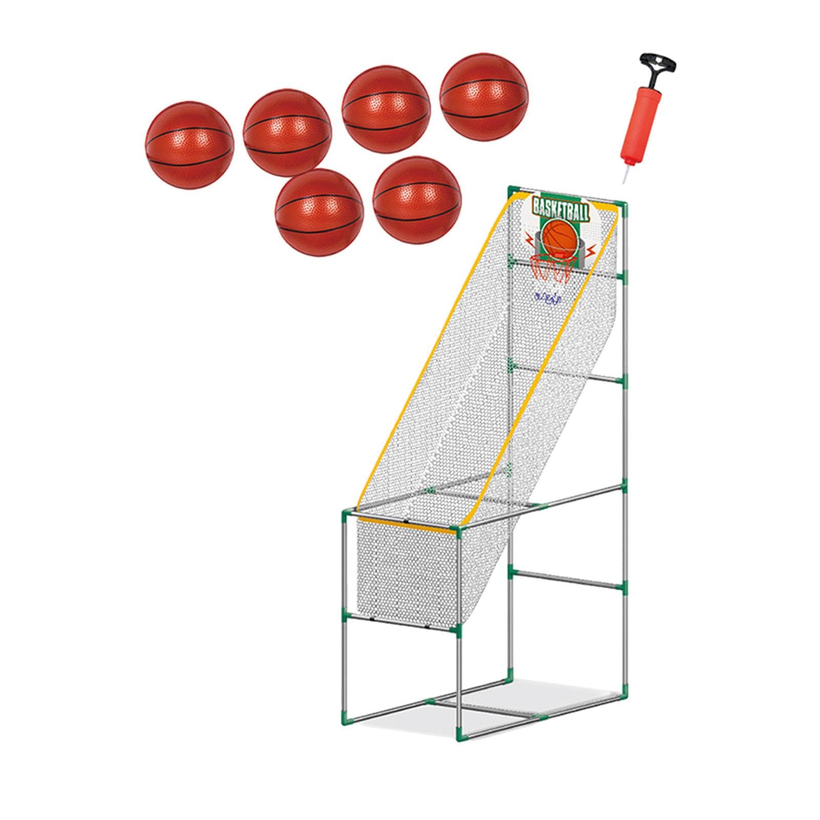 Calandis™ Kids Arcade Basketball Game Set Interactive Toy Easy to Assemble Sports Toys 1.39M with 6 Ball | Backboard Systems | Basketball | Team Sports