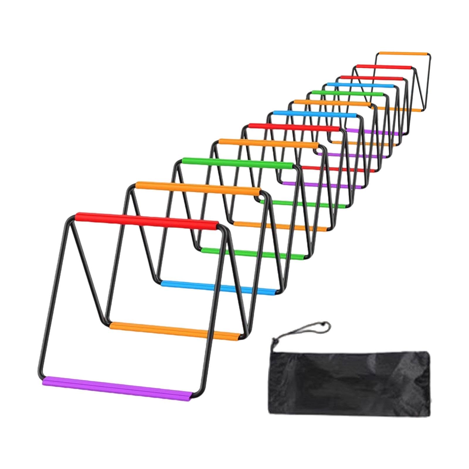 Escalera de para Entrenamiento de Velocidad con Estructura Resistente y Fácil Montaje de Alambre de Acero Trenzado Adecuada para