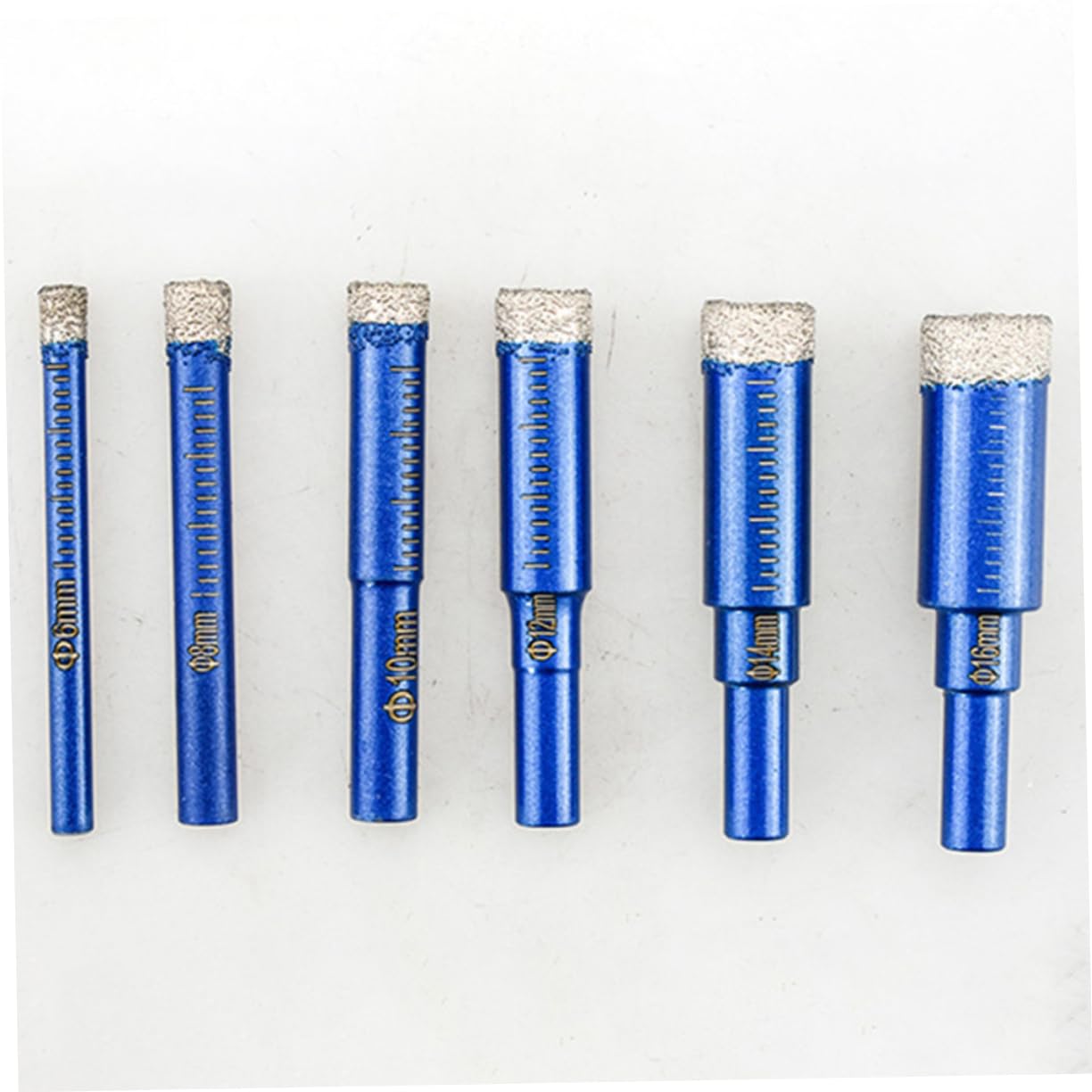 UKCOCO 6Pc Tile Drill Bit Glass Marble Granite Resistant Easy to Install Durable Compact for Efficient Performance