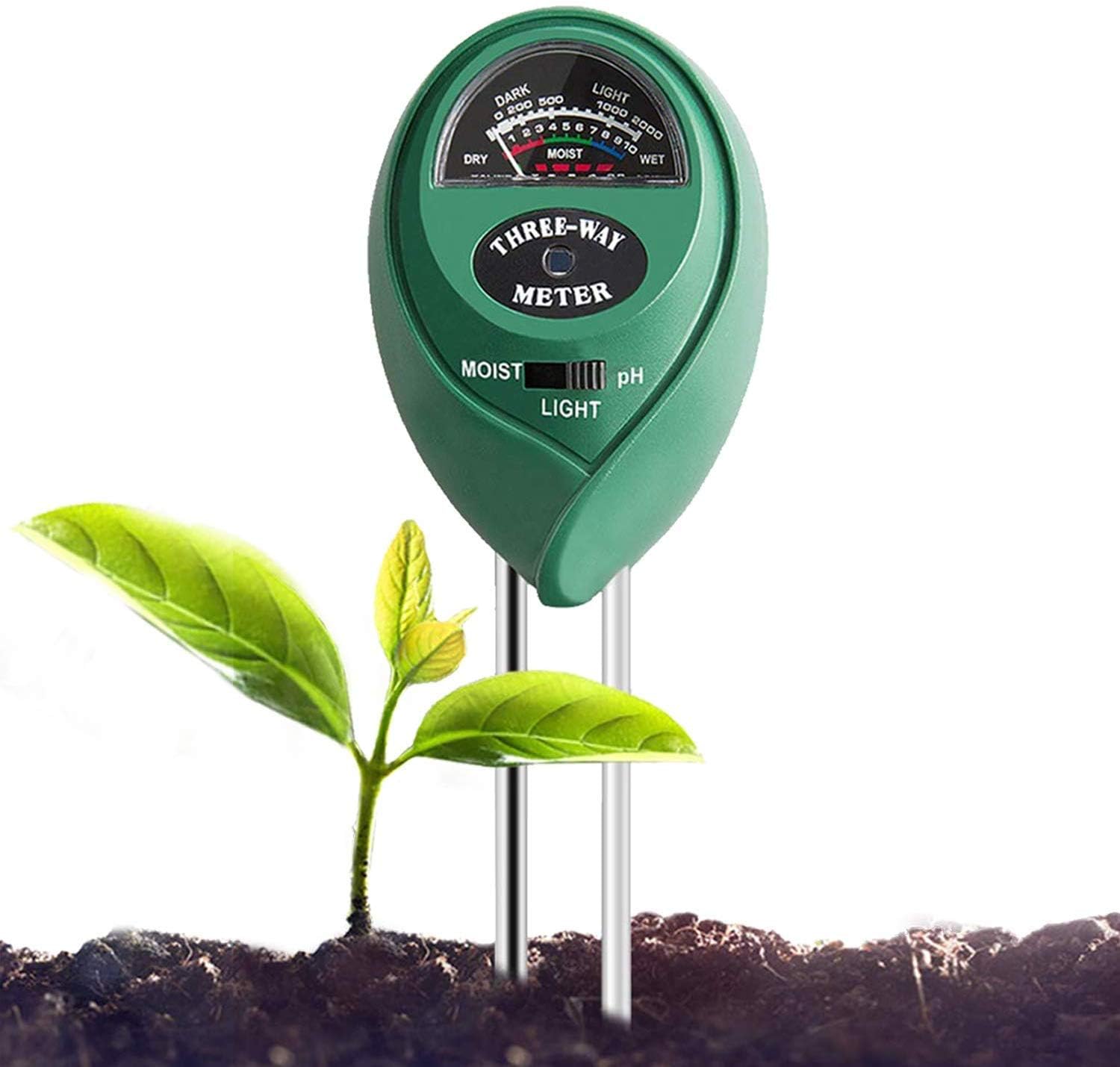 SPIRITUAL HOUSE Soil Tester, 3-in-1 Plant Moisture Meter Light and PH Tester for Home, Garden, Lawn, Farm, Indoor & Outdoor Use, Promote Plants Healthy Growth-image-32