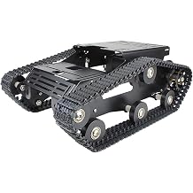 Moebius Smart Metal Robot Tracked Tank Car Chassis Kit Heavy Load With Dual DC 12V Motor Fit For Arduino Raspberry Pi DIY Project Mecanum Wheel Size Tank kit