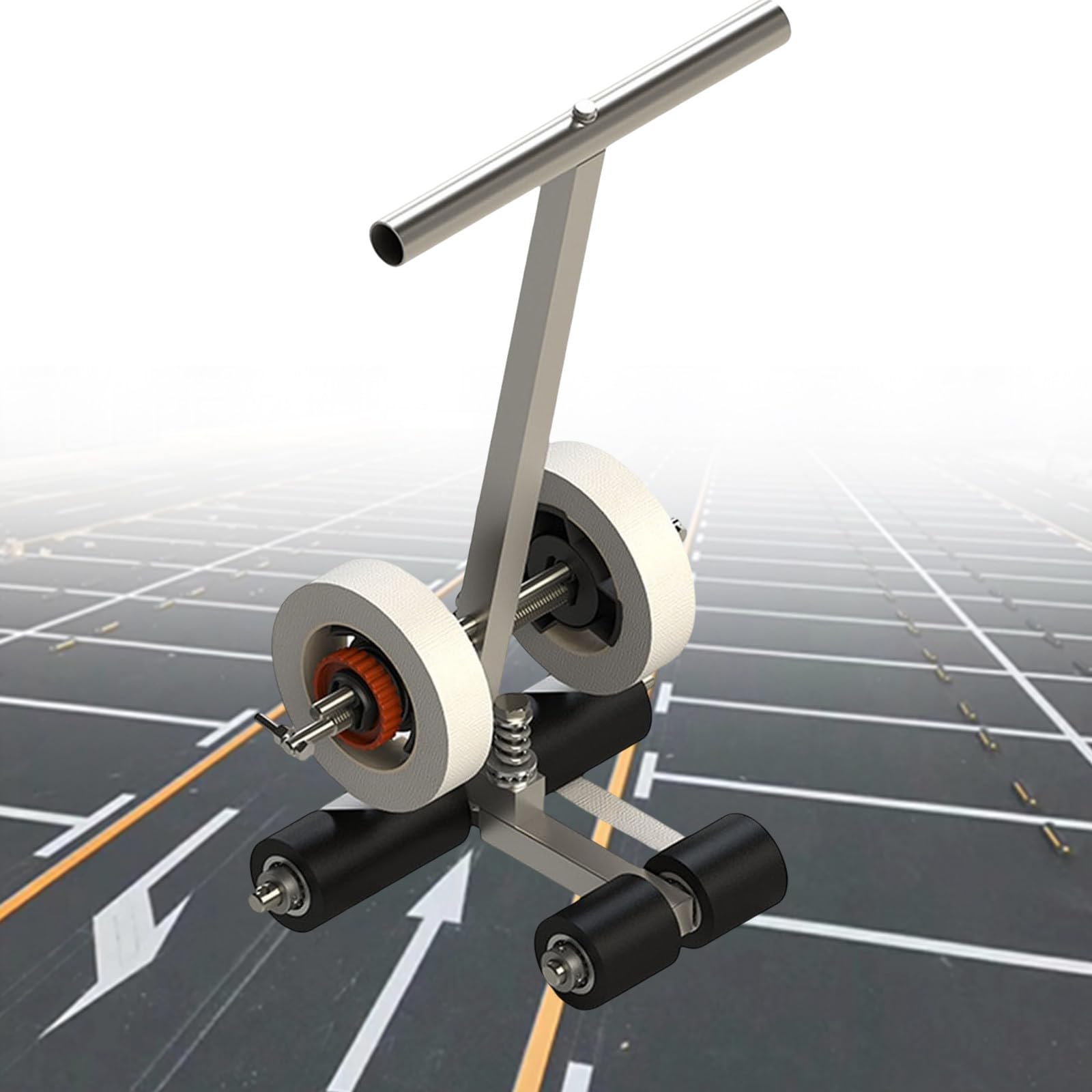 asdchZen Manual Floor Tape Applicator For Hospital, Gymnasium, School, Commercial, Repairing Floor Marking, Hand Walk-Behind Floor/Line Marking Machine,A,