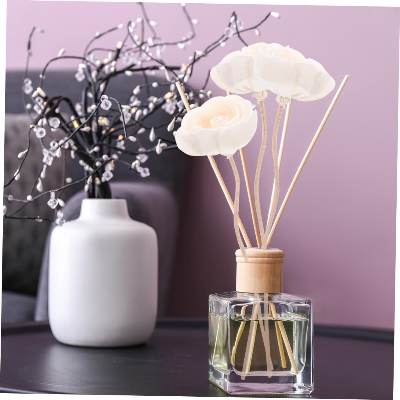 Lot De 4 Bâtonnets Diffuseurs en Rotin 10 Pièces X 4