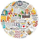 100Pcs Marching Band Stickers - Marching Band Gifts, Party Supplies -Drum Stickers - Gift for Women & Men