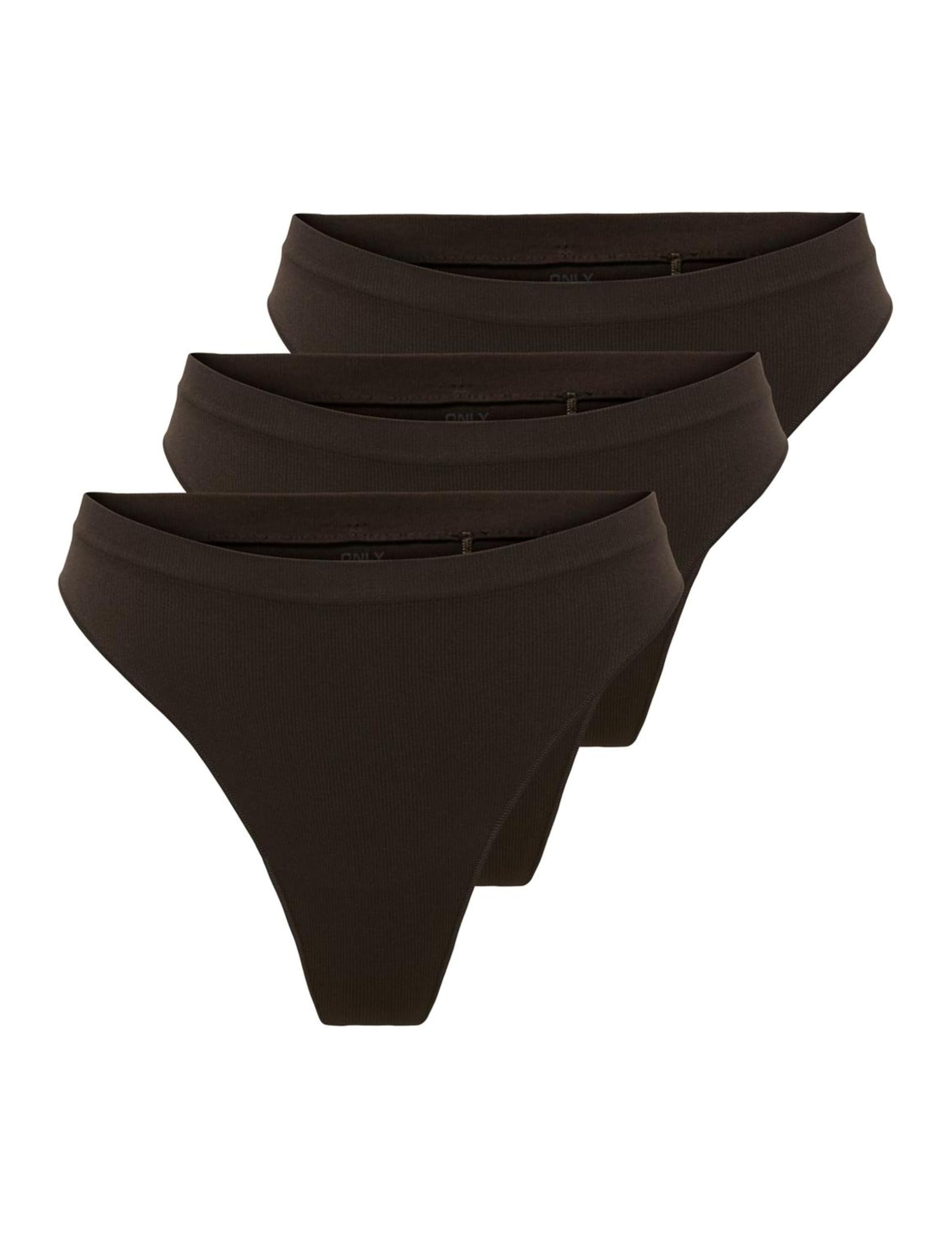 ONLY Damen Onlvicky Rib S-Les Thong 3-Pack Noos Acc