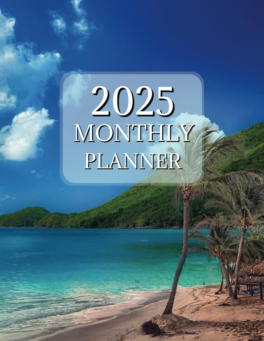 2025 Monthly Planner: Jan 2025 to December 2025: Two Page Spread