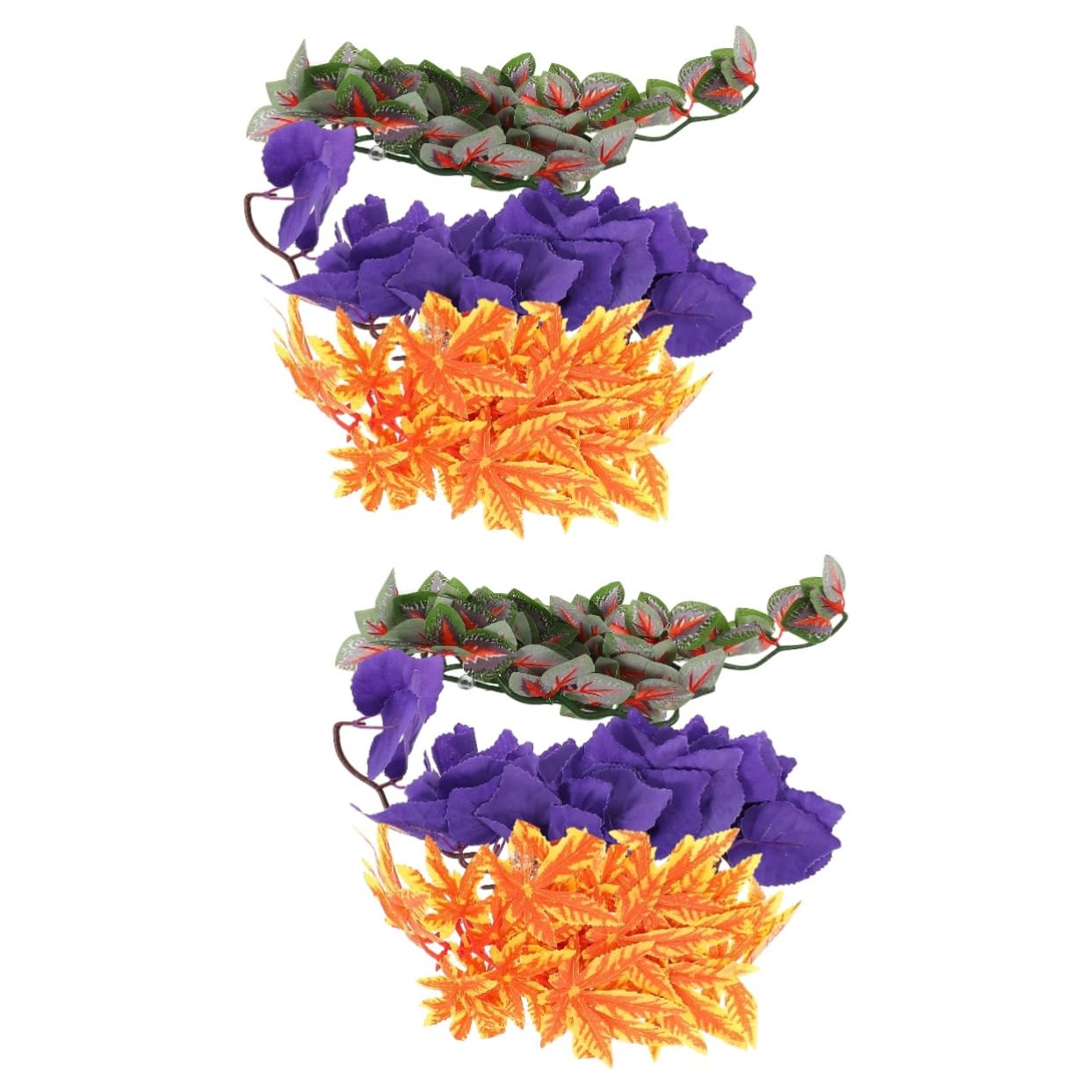 DOITOOL 6piezas Plantas Artificiales para Terrarios Decoración De Reptiles Simulación Realista para Acuarios y Habitáculos De Reptiles Material Duradero y Seguro