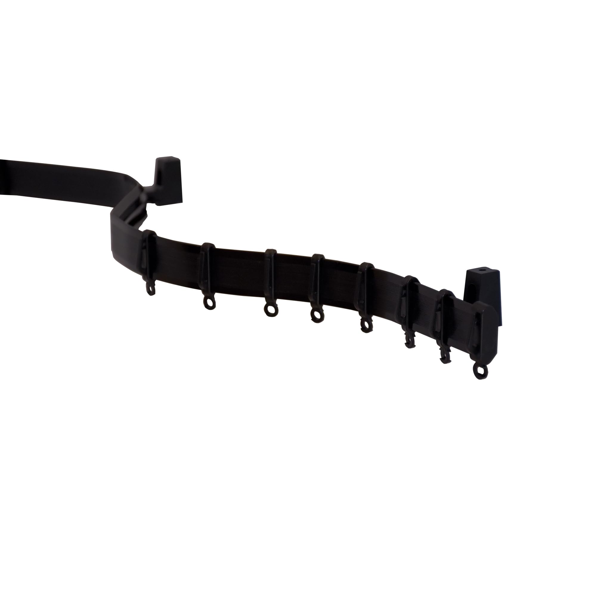 GARDINIA Vorhangschienen-Set Flexline, Vorhangschiene, 350 cm, Kunststoff, Schwarz