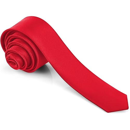 Men's Ties Solid Pure Color 1.58" (4CM) Plain Slim Necktie Skinny Black Ties For Men