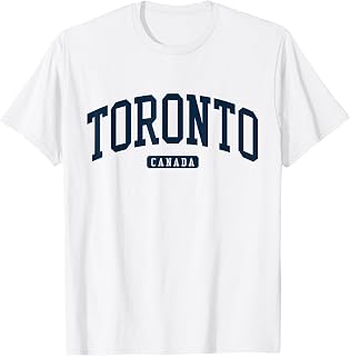 Toronto Canada College University Style Navy T-Shirt