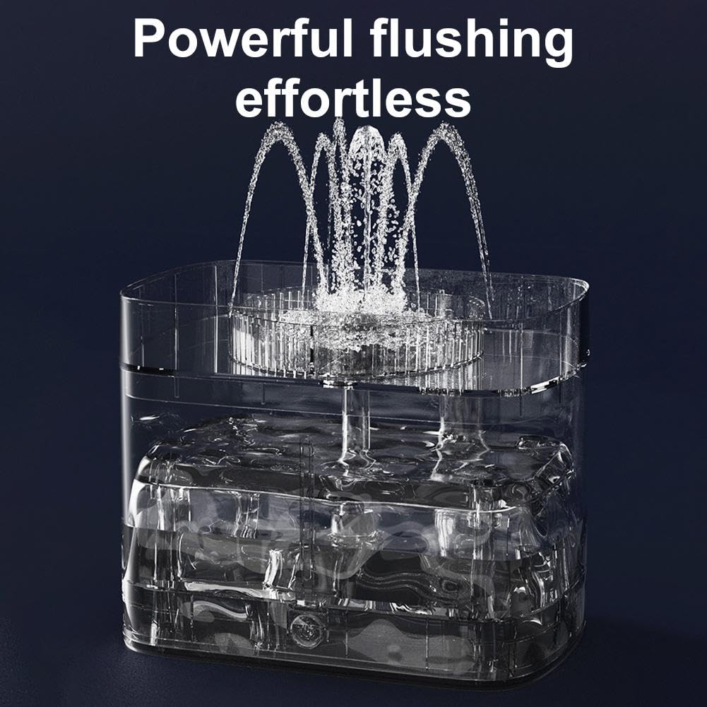 Elektrischer Glasspüler, Teetassenreiniger, verbesserte automatische Waschmaschine, 1800 ml Wassertank, anwendbar für Tassen mit einem Durchmesser von 3–10 cm, Smart Cup Washer für Bar, Café, Home