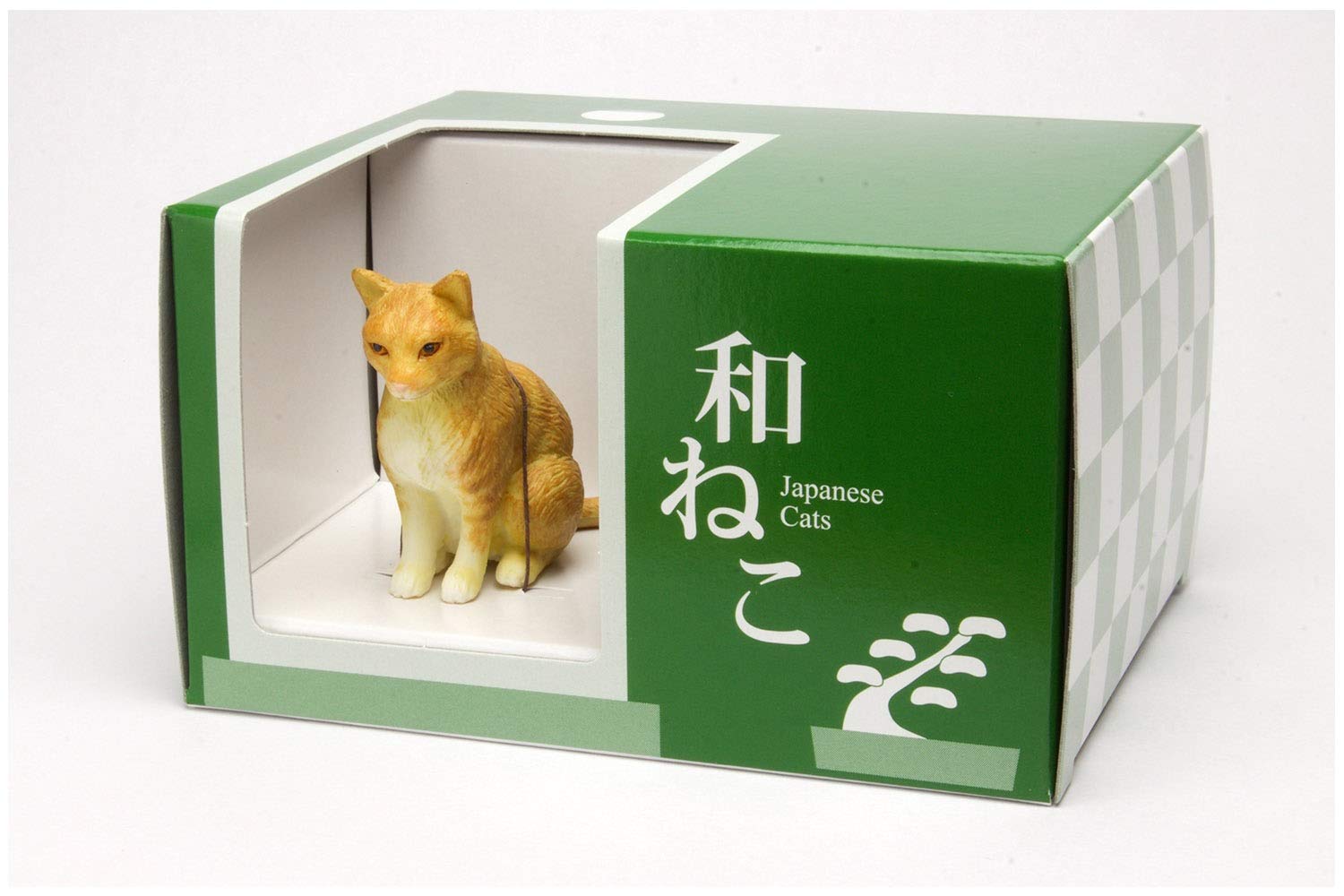 Amazon.co.jp: プラッツ 1/12 和ねこ 茶白トラ (座り) 彩色済み動物