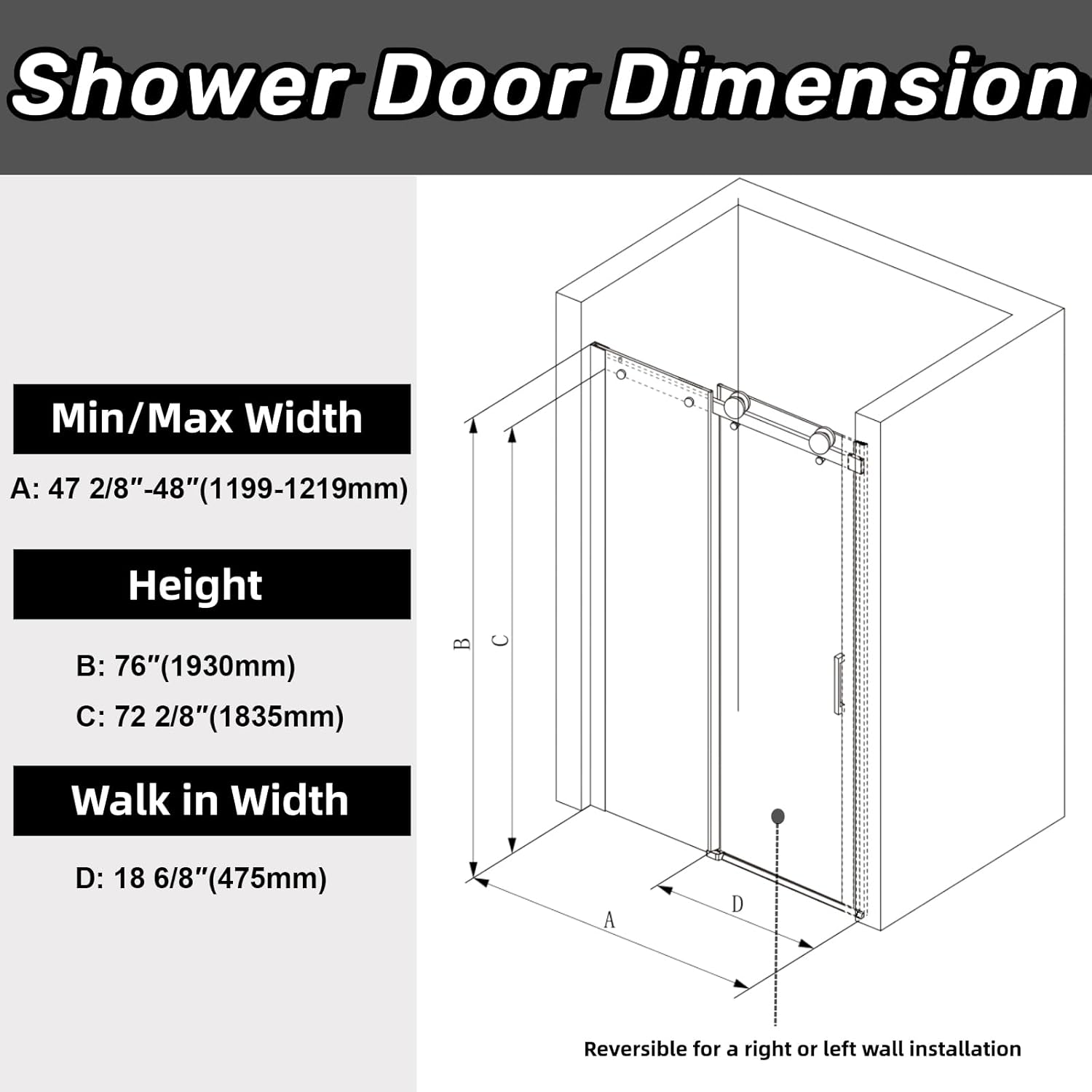 Close-up of the brushed gold bottom track of the shower door