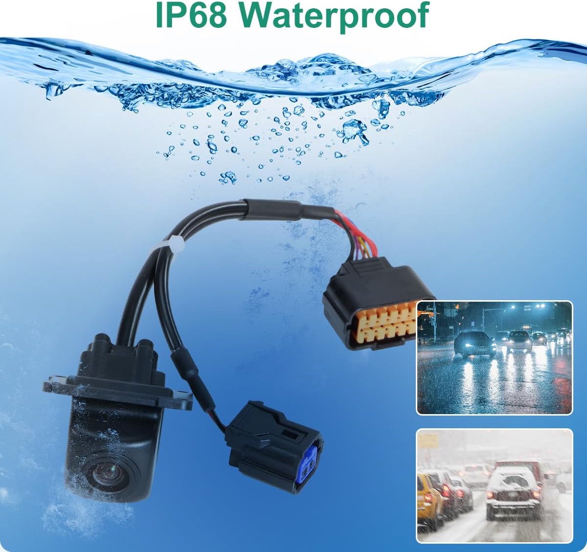 95760-E6201 OE Backup Camera Replacement for Hyundai Sonata 2015-2017, GreenYi Rear View Reverse Rear Park Assist Camera Replaces NO. 95760-C2101, 95760-E6200 95760-E6100