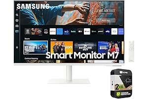 Samsung Smart Monitor M70C 32-inch UHD Freesync Smart TV with HDR10+ 4K Computer Display