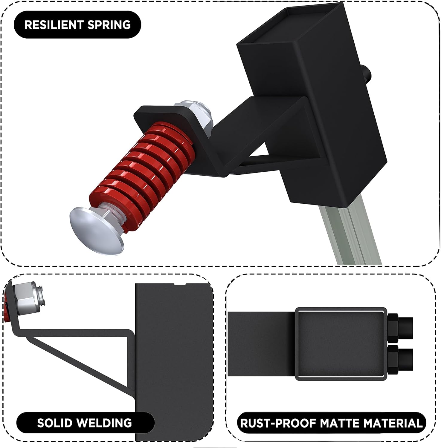Atflbox T-Post Target Hanger and Mount for AR500 Steel Targets, Conversion Adapter for Outdoor Shooting Practice