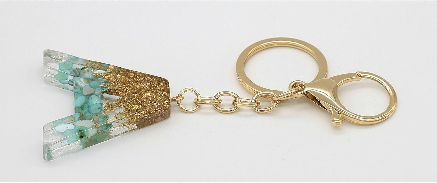 Fashion Alphabet Initial Letter Keychain Key Ring for Purse Handbags Women - Image 2