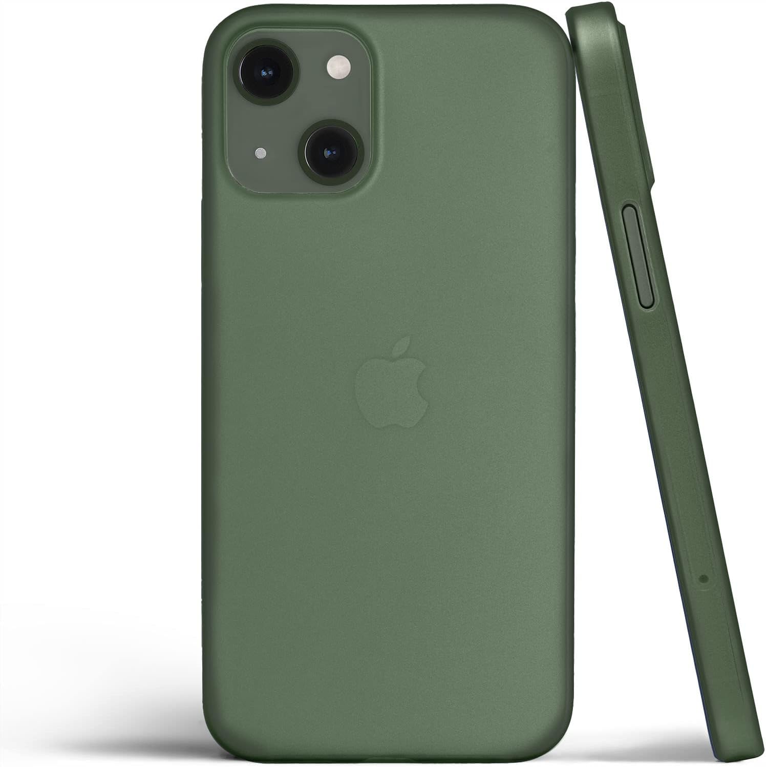 totalleeThin iPhone 13 Mini Case, Thinnest Cover Ultra Slim Minimal - for Apple iPhone 13 Mini (2021) (Green)