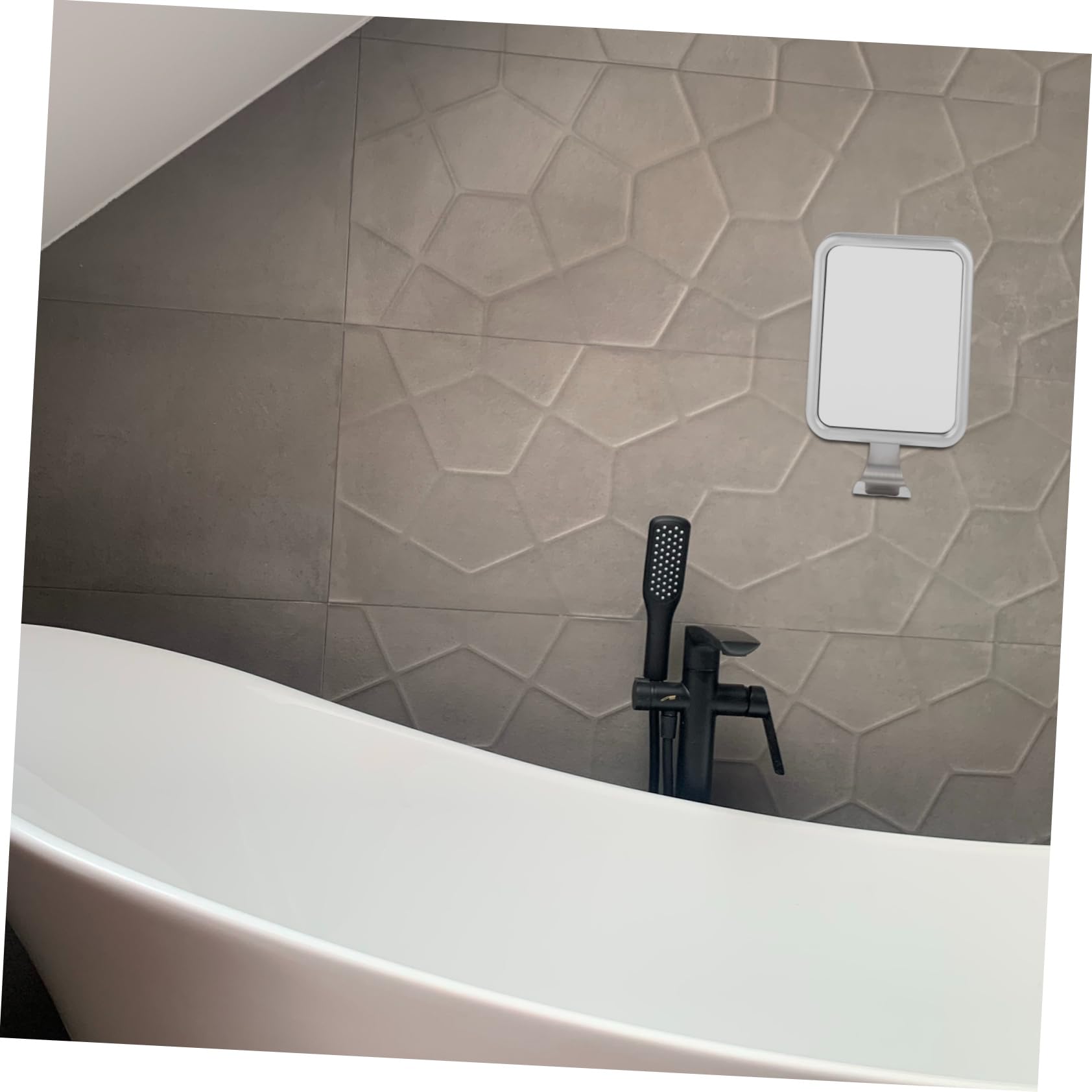Beschlagfreier Duschspiegel mit Saugnapf, Wandmontage, Aluminium, ideal für Make-up und Rasur, Anti-Beschlag-Technologie für klare Reflexion bei nassen Bedingungen