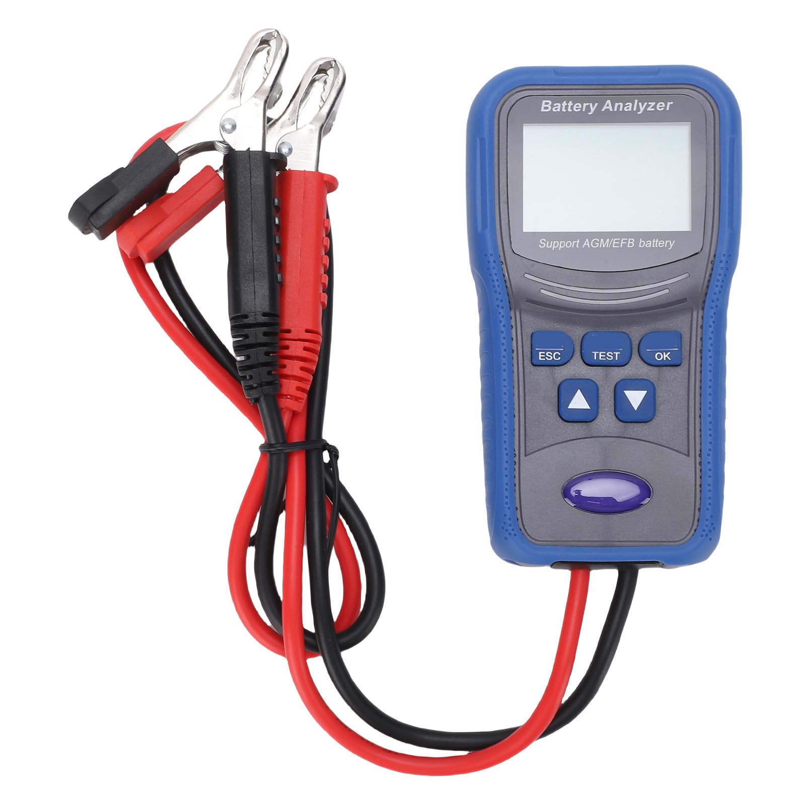Yosoo Health Gear Testeur de Batterie de Voiture Analyseur de Batterie Automatique Numérique 100 à 2000 CCA ABS Test Kelvin à Quatre Fils Testeur de Charge de pour Voiture Camion Marine Moto Bateau