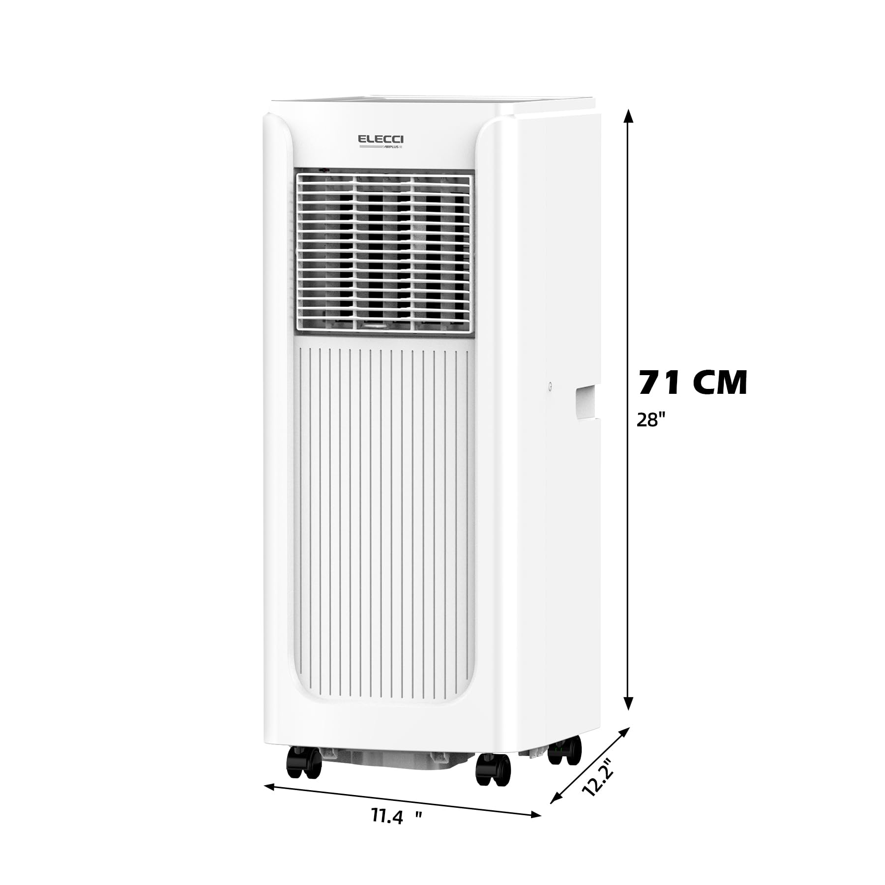 3-in-1-Handheld-Klimagerät mit 8500 BTU, ELECCI Mobile-Klimaanlage mit Kühl- und Entfeuchtungsfunktion, Lüftermodus für Home Office, 24-Stunden-Timer, Fensteranpassung, Digitales Display