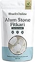 Alum Stone Organic for Face (8.8 oz - 250g) Piedra de Alumbre para Lavado Intimo - Natural Fitkari Stone for Shaving - Phitkari Alum Crystal Rocks | Potassium Alum (0.55 lb)