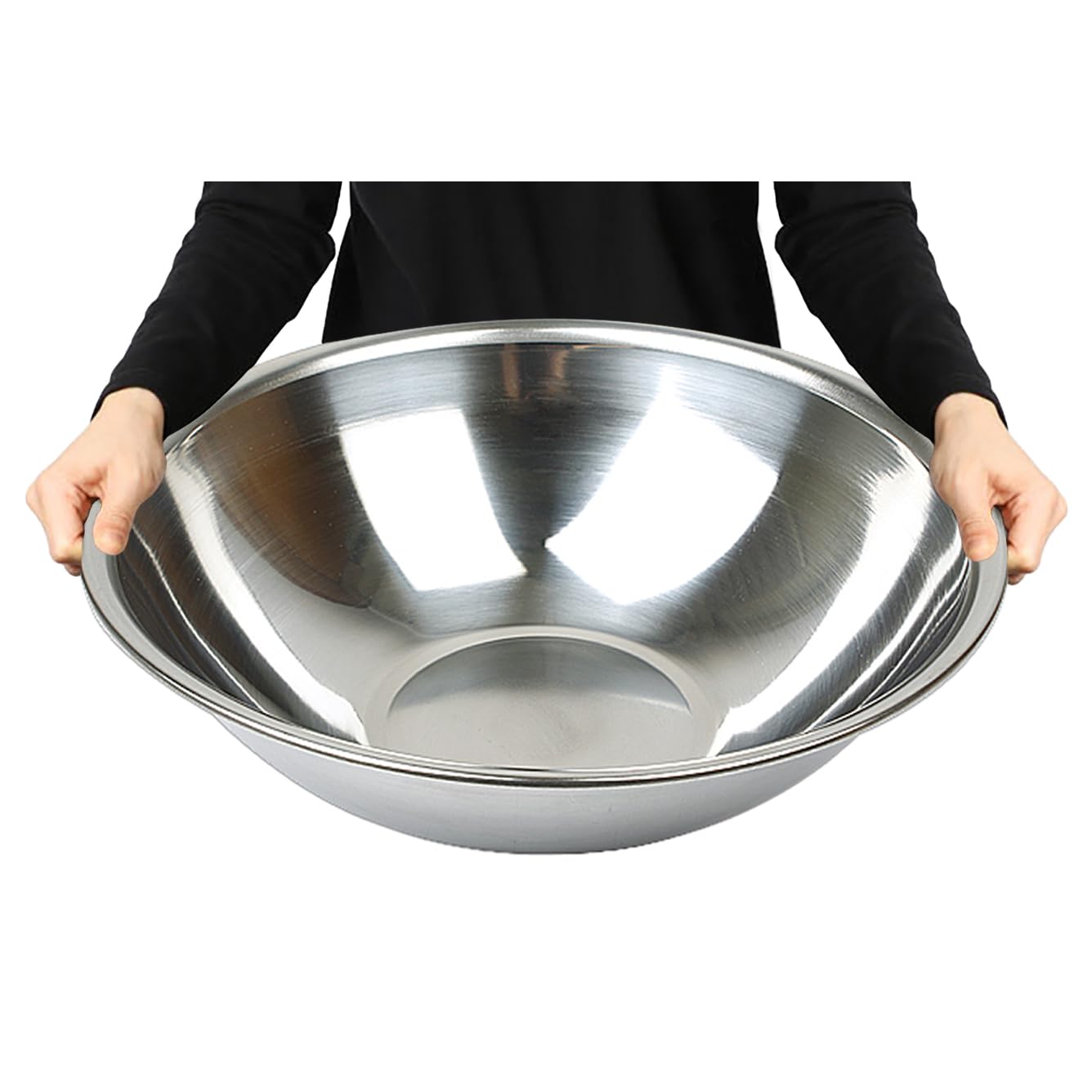 VELVOSE Stainless Steel Mixing Bowl Extra Large, 17-Quart, 18.5 inch (Diameter), 5.3 inch (Height) Mixing Bowl 18.5" (1)