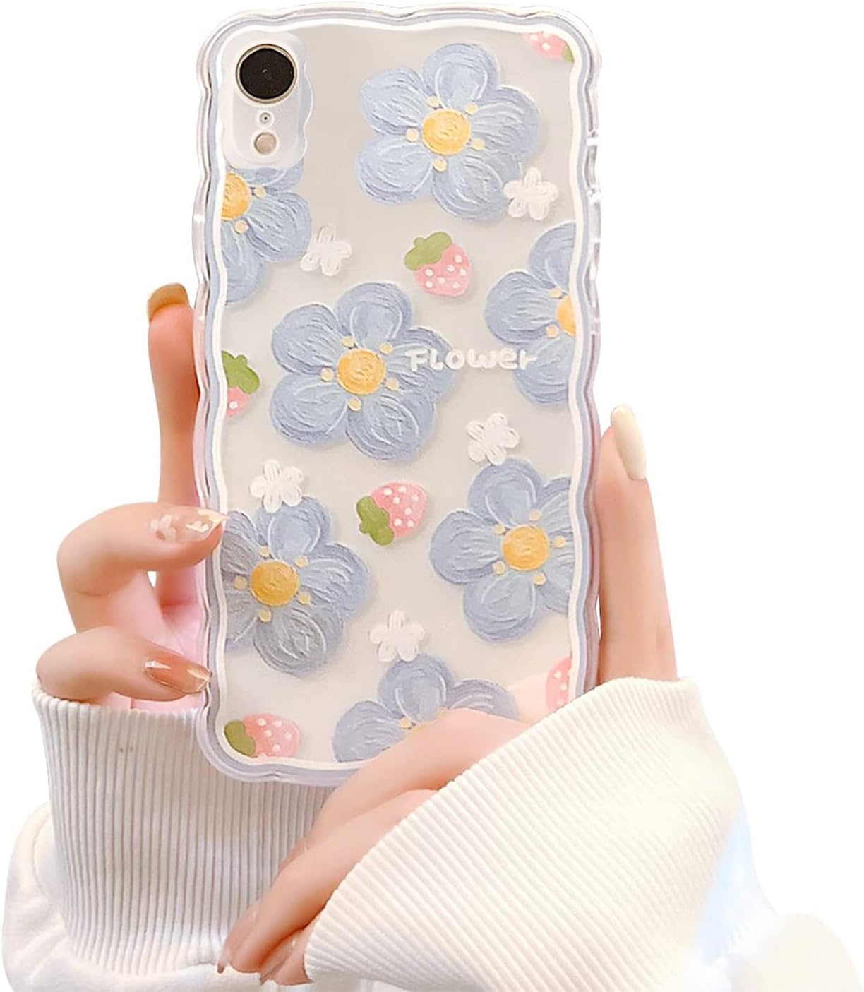 Fycyko Compatible avec Coque iPhone XR Coque Femmes Aesthetic