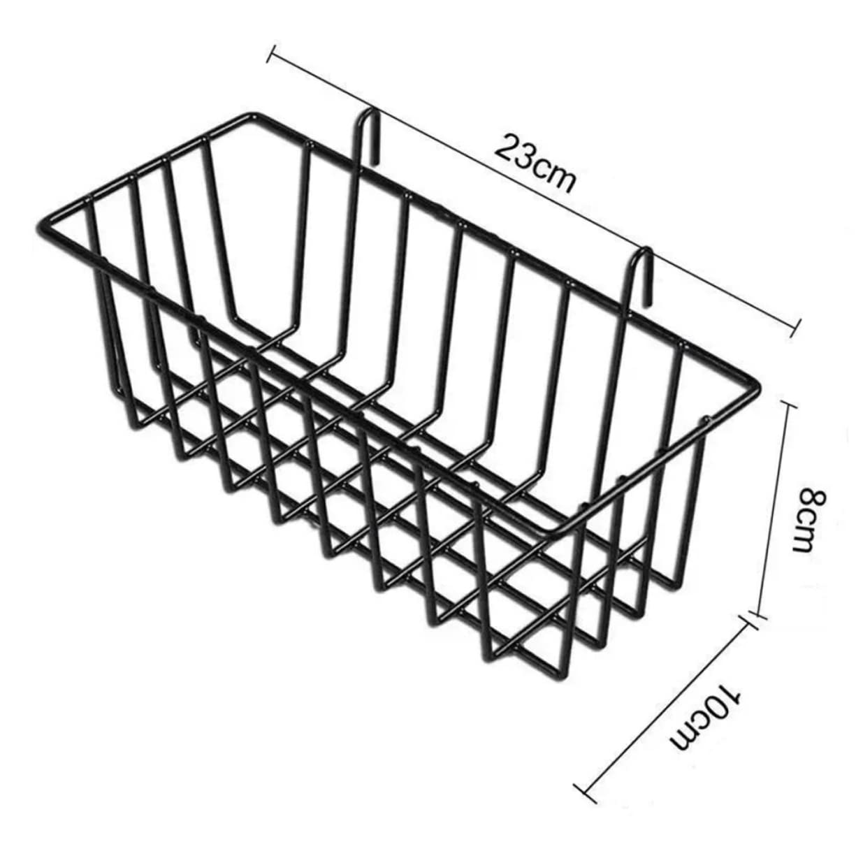 Ciieeo 2Sets Wall Basket Storage Pegboard Baskets for Wall Hanging Wire Shelf Organizers for Home and Office Strong Load Bearing Design No Water Accumulation