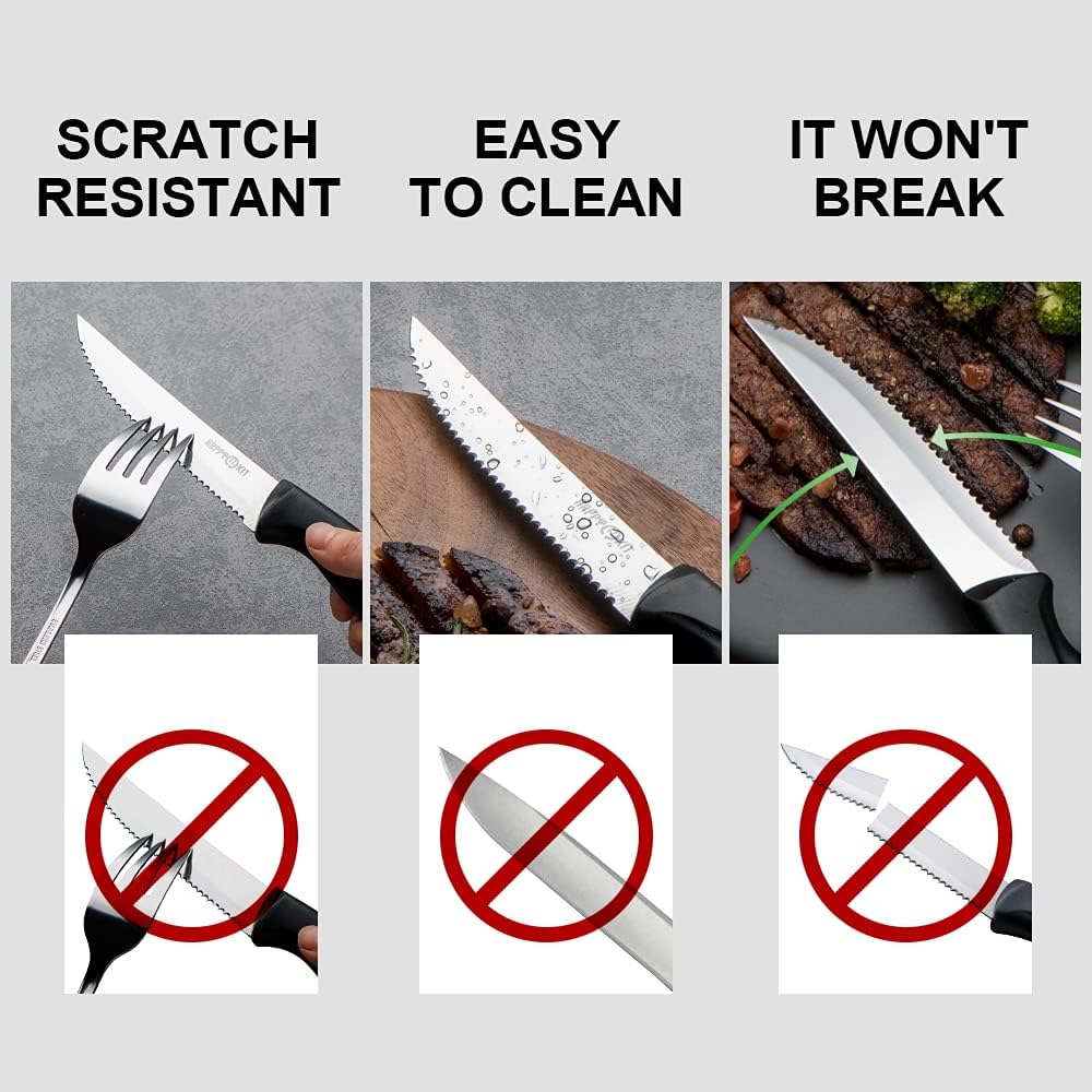 Buy 8Piece Steak Knife Stainless Steel Cutlery Utility Steak Knives