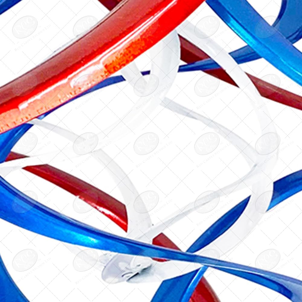Red Carpet Studios The Original Helix Cosmix Spinner Hanging Triple, 18-Inch, Red/White/Blue