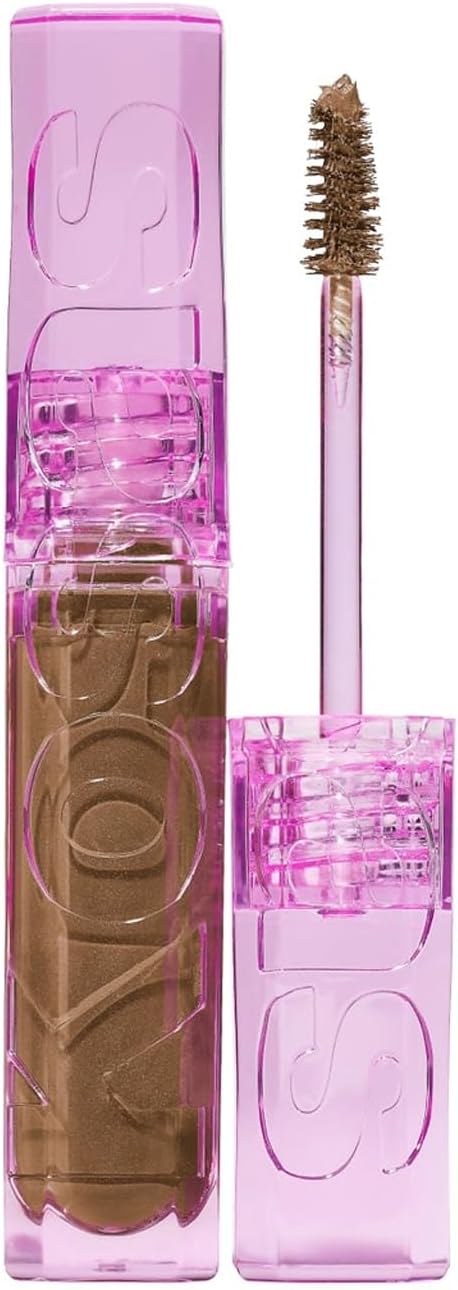 Air Brow Tinted Eyebrow Gel – Volumizing Brow Gel with Flexible Long-Lasting Hold, Soft Brown