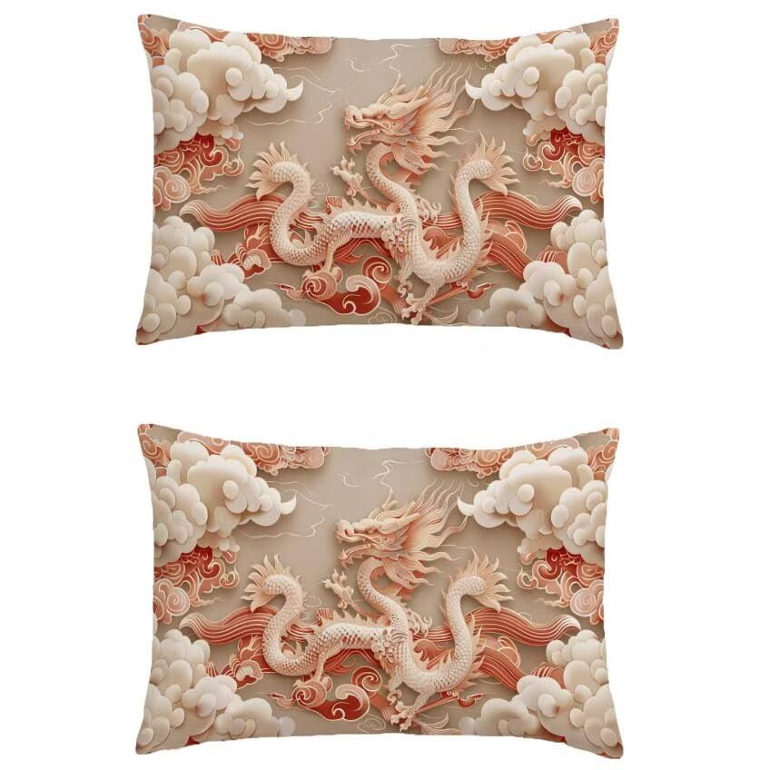 Housse de coussin 60x80cm rectangulaire lin impermeable taupe decoration