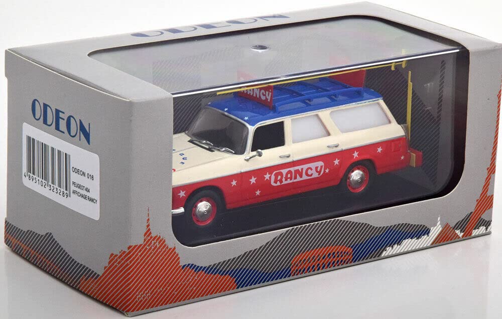 Modèle Réduit ODEON Peugeot 404 Commerciale Sabine Rancy - Échelle 1/43, Limité à 500 Ex., Neuf Sous Boîte