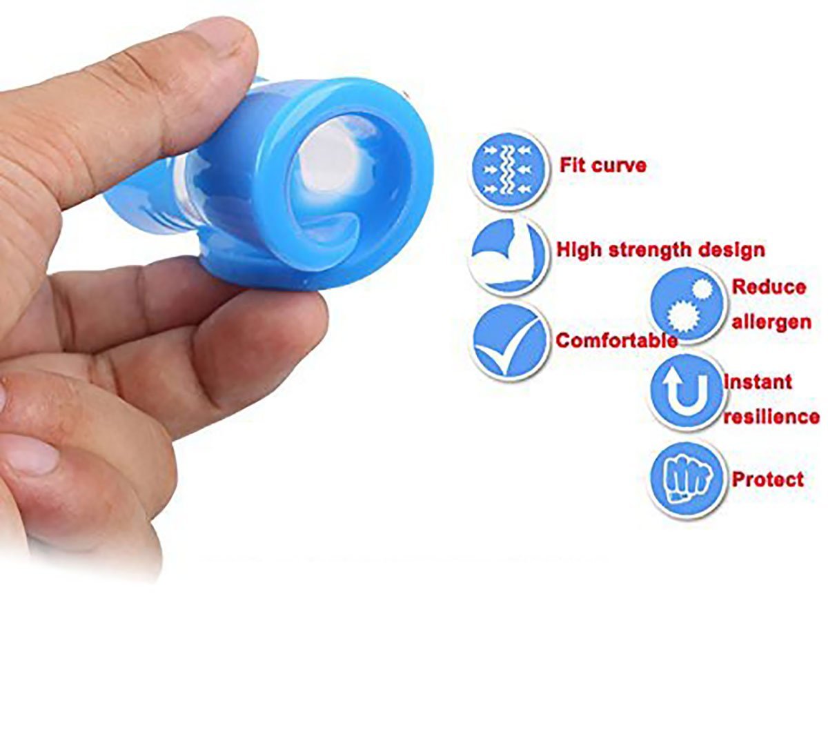 Pedimend a forma di U in silicone gel Heel Cup (2PAIRS – 4pcs)